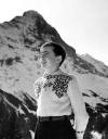 1950 January - brother Henri below the Eiger Nordwand, Grindelwald
