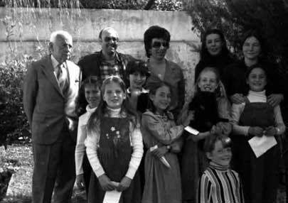 Françoise's birthday 28-6-1981 family and friends