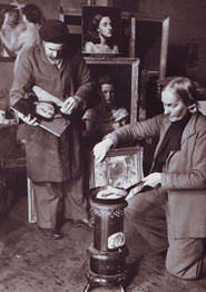 Archibald D. Colqhuhoun and his wife Amalie at their Melbourne studio (img©citymuseummelbourne.org)